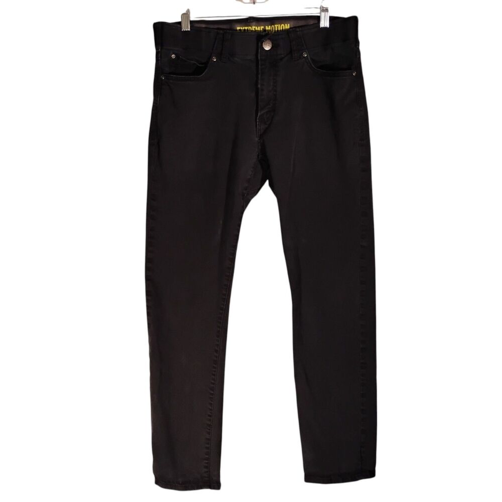 Lee Extreme Motion pants mens 34x30  black chino slim fit straight leg stretch